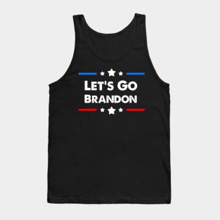 Let's Go Brandon Anti Biden Art Of USA Flag In Vintage Style Tank Top